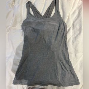 Lululemon heathered grey tank top
